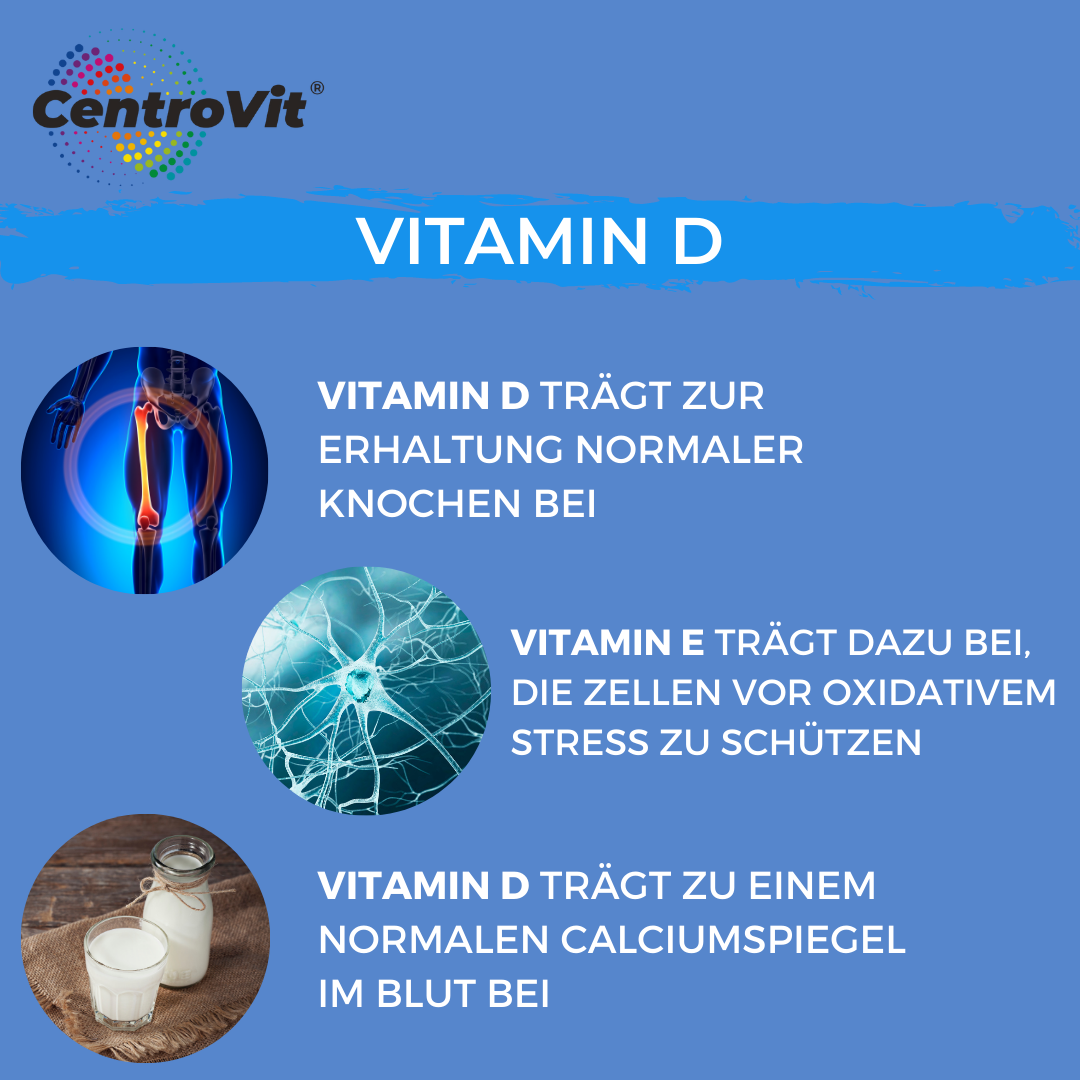 Vitamin D Kapseln: Vitamin D3 & Vitamin E